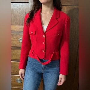 Field Manor Vintage Red Wool Blazer ❤️ | Main Character, No Apologies size 16